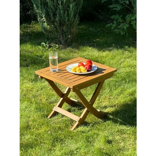 Столик складной из акации RAMON для шезлонга бежевый 50х44х43 см 13145₽