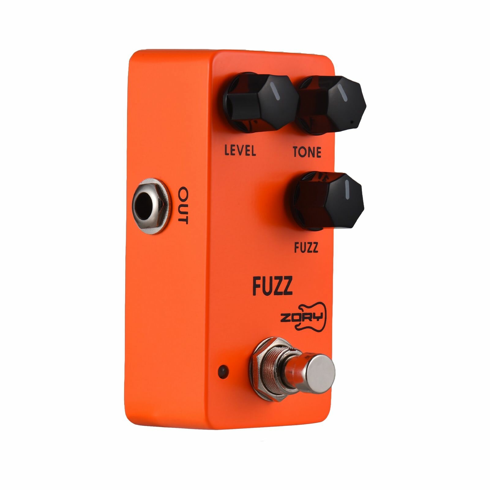 Эффектный педаль ZORY Fuzz для электрогитары с управлением LEVEL/TONE/FUZZ, алюминиевый корпус, истинный байпас, питание DC 9V