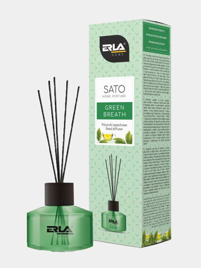 Освежитель воздуха K2 ERLA SATO MIX GREEN BREATH, до 3 месяцев на 25 м2, 50 мл