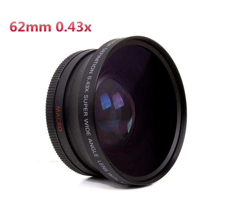 CHOHO Широкоугольный объектив 62мм для Canon Nikon Pentax Sony