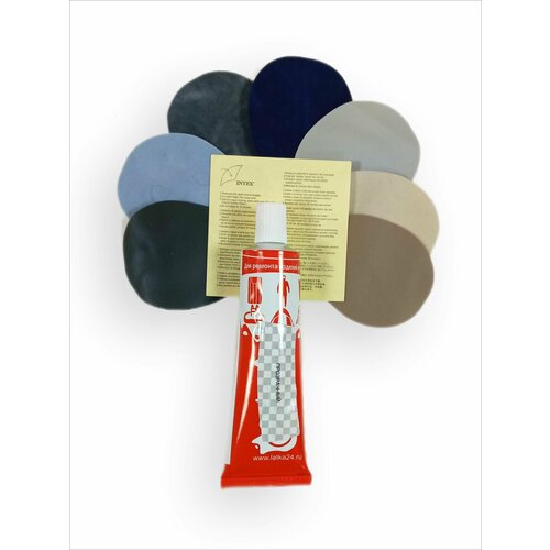 Набор для ремонта надувных матрасов Разноцветные овал 5х6см