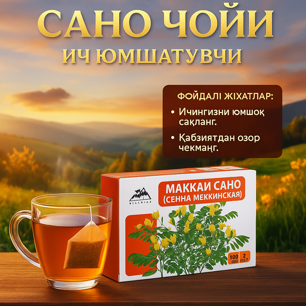 Чай HILLSIDE "Кассия", натуральный, 200 гр, без добавок, с травами
