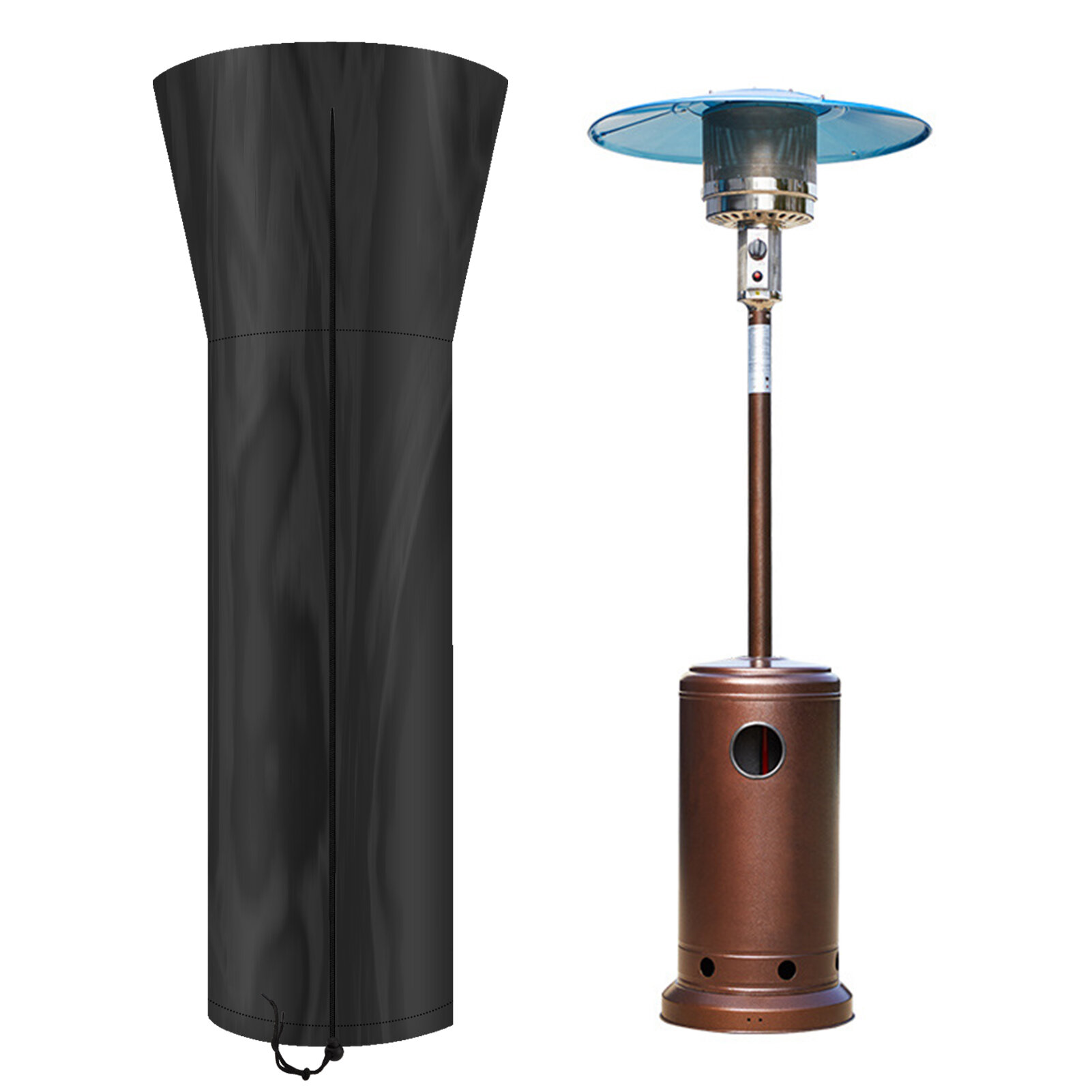 Чехол для уличного обогревателя 74 фута с защитой от ветра влаги и ультрафиолета из оксфордской ткани 210D