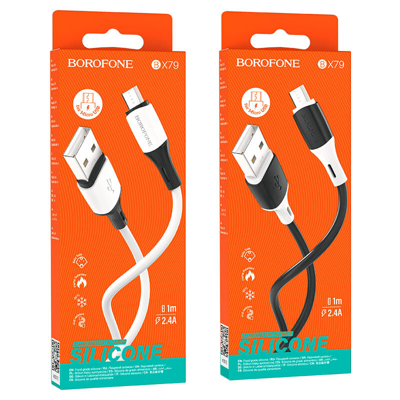 Borofone BX79 USB to micro USB ( 1 м , 2.4 А ) Оригинальный кабель