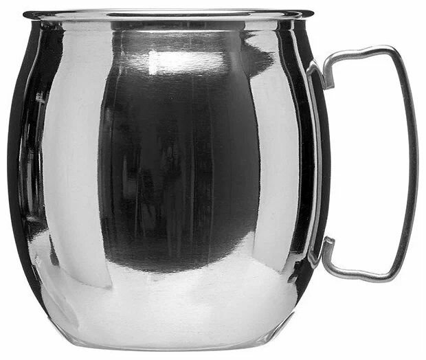 Кружка для коктейлей "Московский мул"; сталь нерж;0,54л; D85, H97мм; хромовый