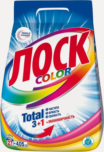 Изображение товара Стиральный порошок для цветного белья лоск Color, 4,05кг