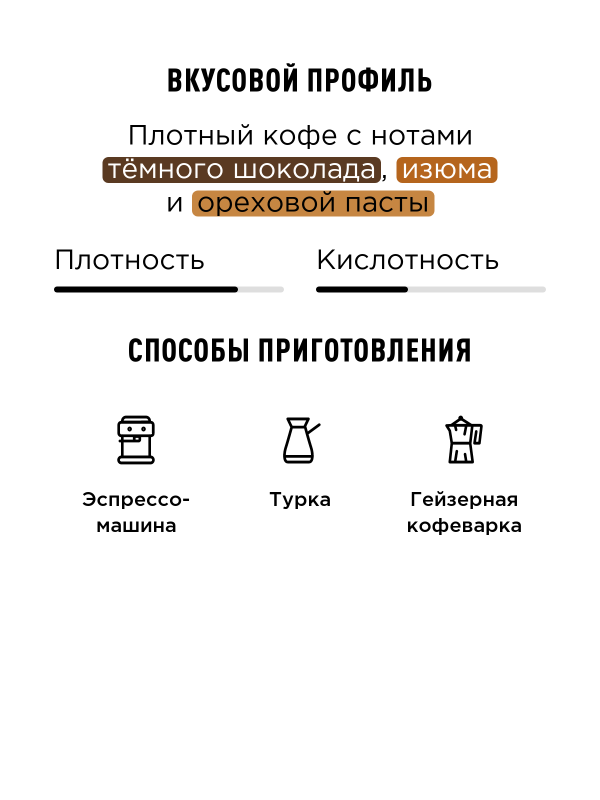 Кофе для эспрессо Брауни Tasty Coffee, средний помол, 250 г — фото 1
