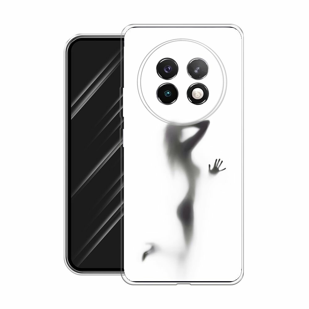 Силиконовый чехол на Realme 13+ / Реалми 13+ с принтом "Стекло в душе" — фото 1