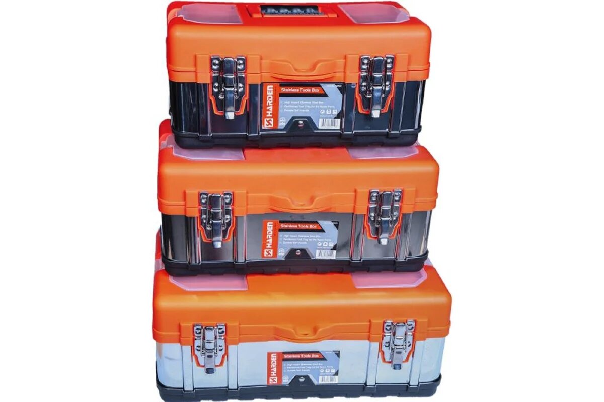 Ящик для инструмента HARDEN из нержавеющей стали 360 мм. 520224