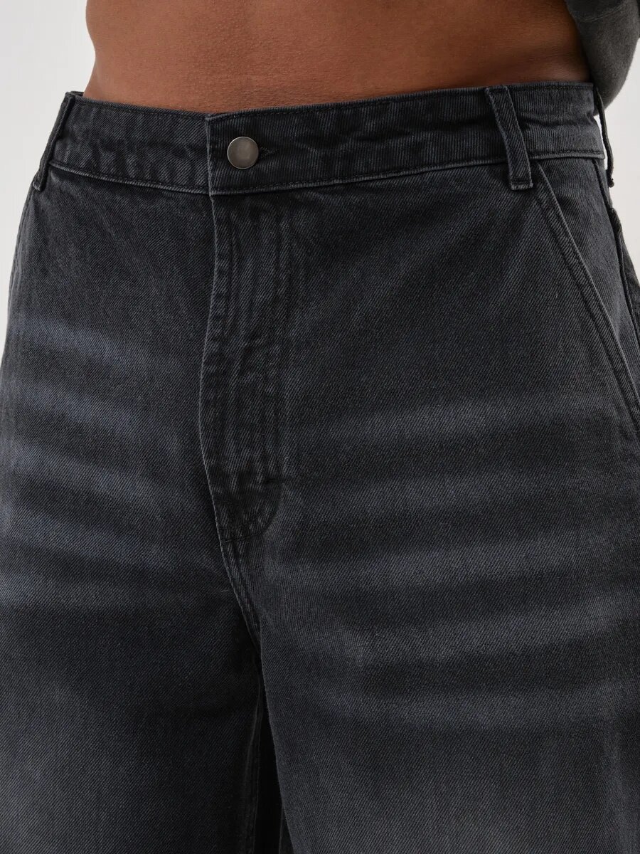 Джинсы багги , размер 34, черный — фото 1