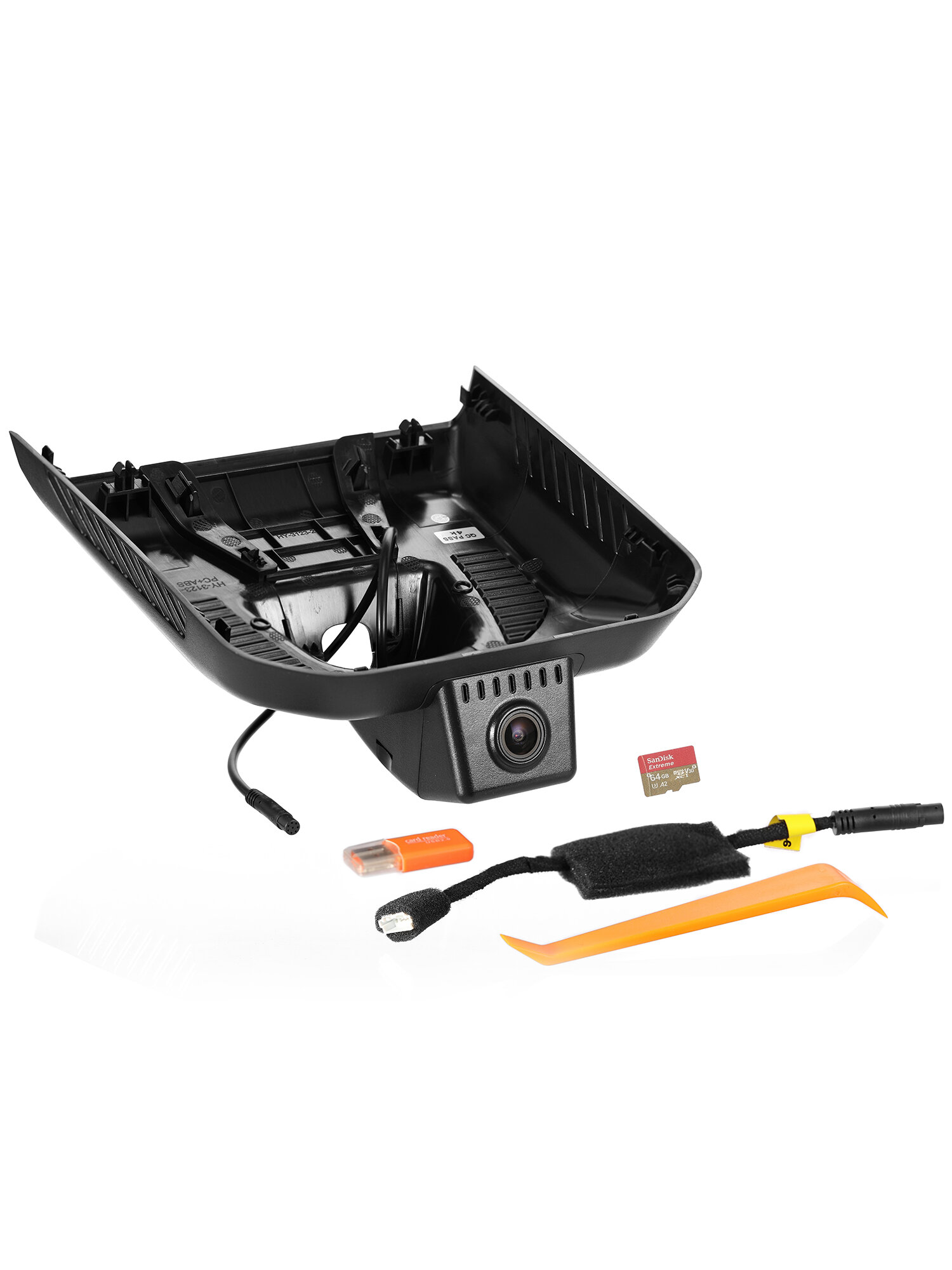 Штатный видеорегистратор Geely Atlas, 4K, Wi-Fi, карта памяти 64ГБ