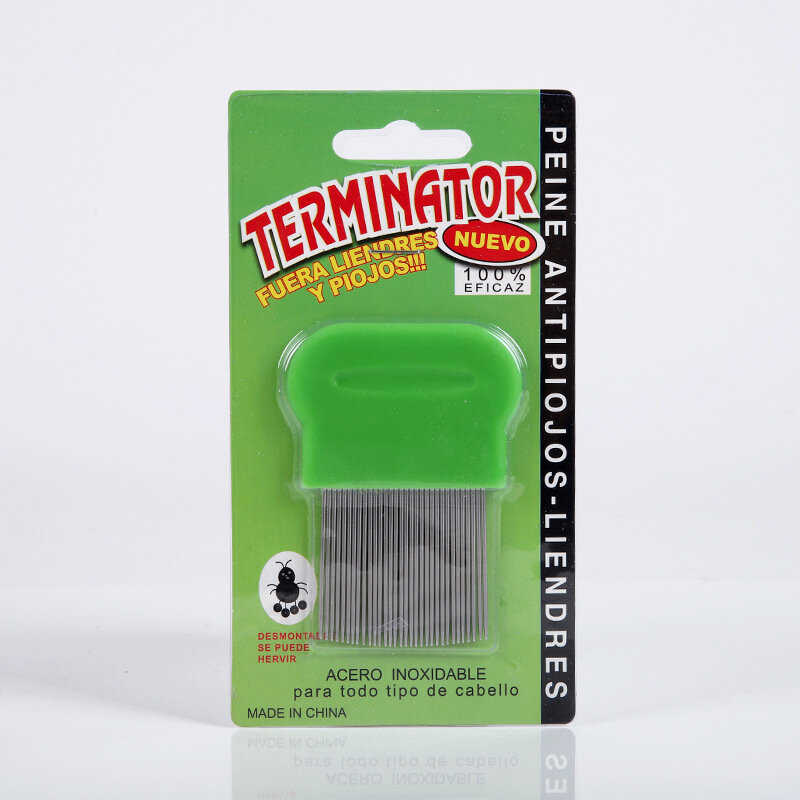 Расческа от вшей и гнид Terminator — металлический гребень для удаления паразитов