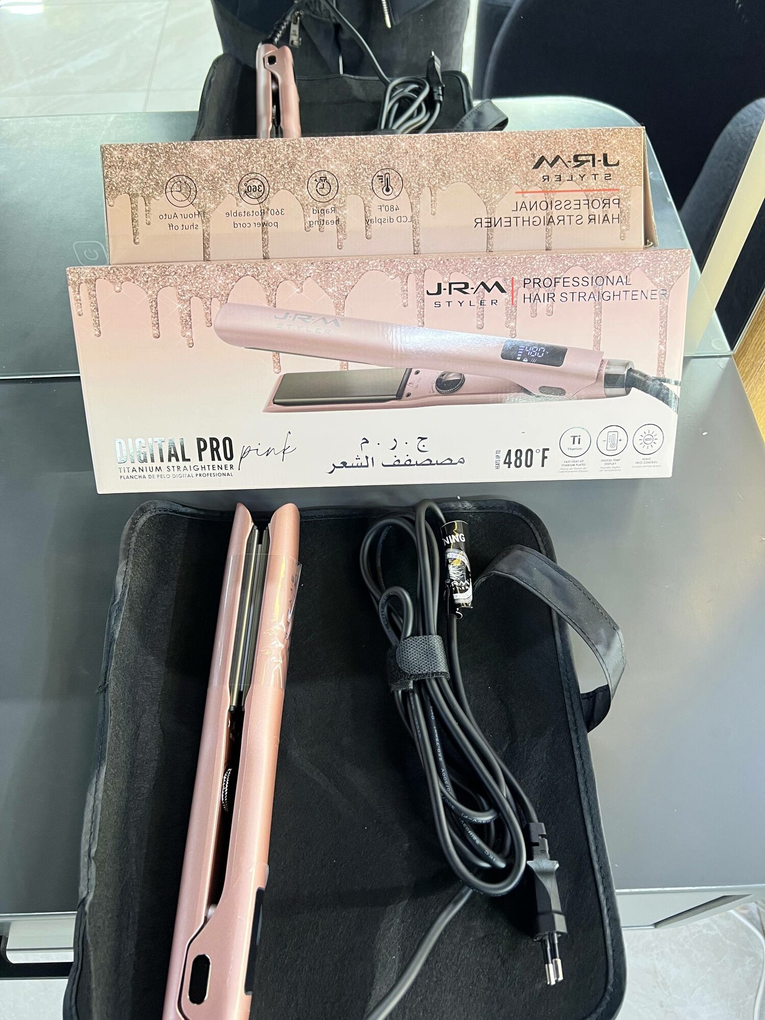 Профессиональный выпрямитель для волос JRM JR-5500 — 480°C, керамические пластины, быстрый нагрев