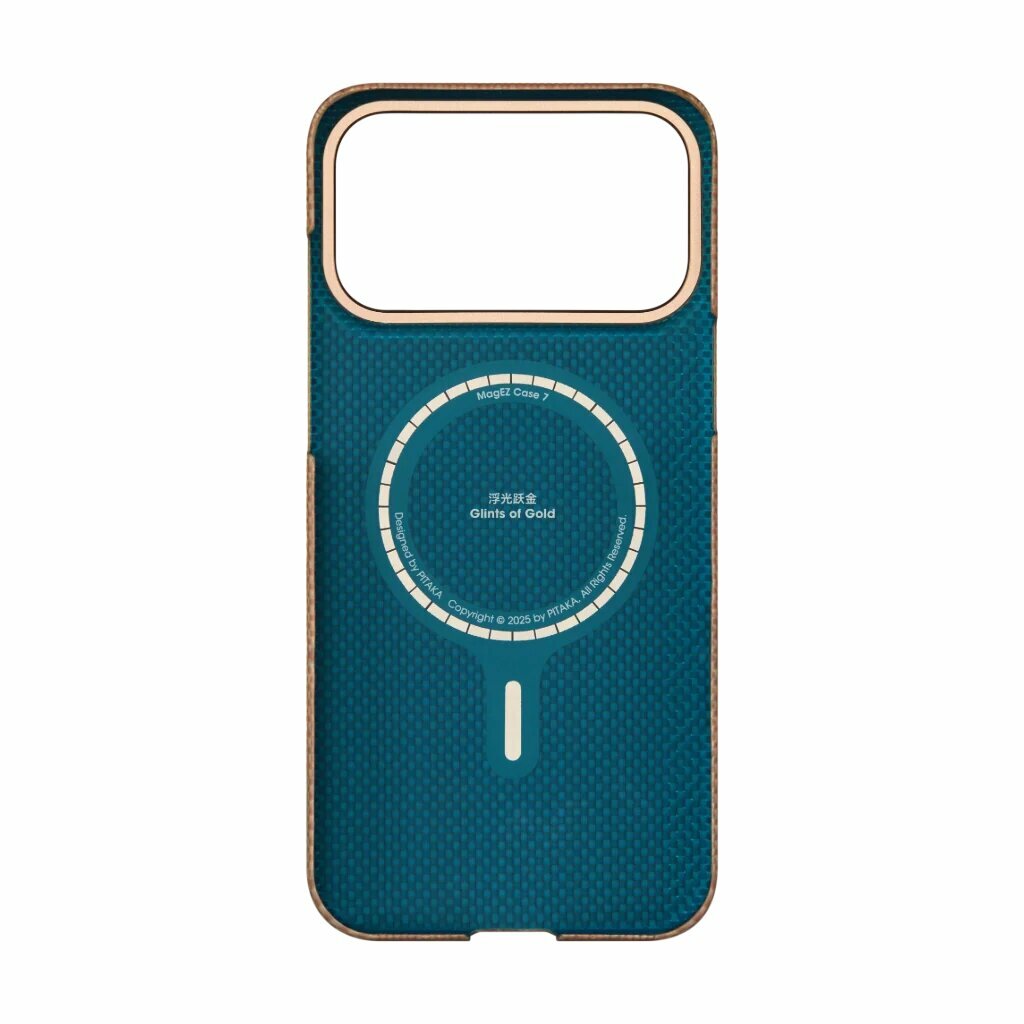 Чехол PITAKA Edge Case Golden Glint (PitaTap™) для iPhone 17 Pro Max, ультратонкий, MagSafe — фото 1