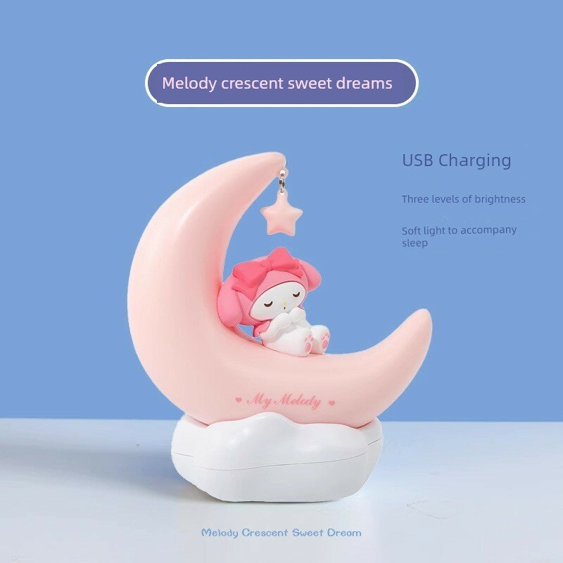 Светящаяся игрушка Май Мелоди Sanrio с LED подсветкой, ночник для спальни, декоративный предмет интерьера