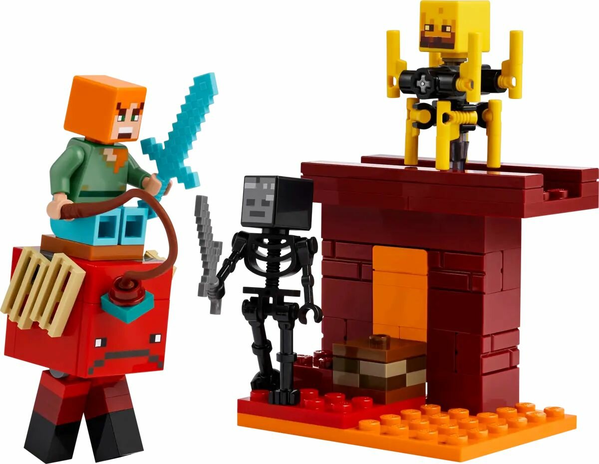 Конструктор LEGO Minecraft 21266 Битва за лаву Нижнего мира, 99 дет. — фото 1