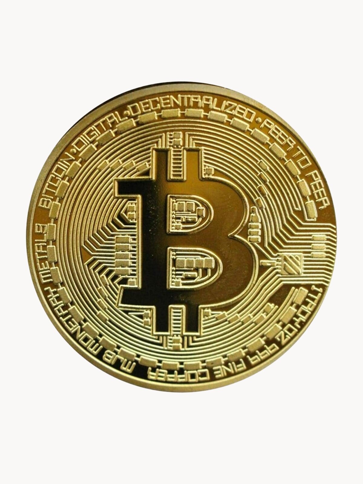 Монета "Биткоин" N-Step SmartHome, сувенирная, металл, 41 мм