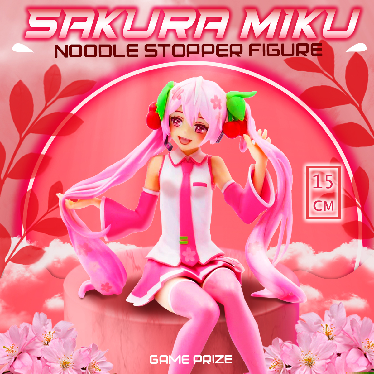 Аниме фигурка Noodle Stopper Figure Sakura Miku 15 см