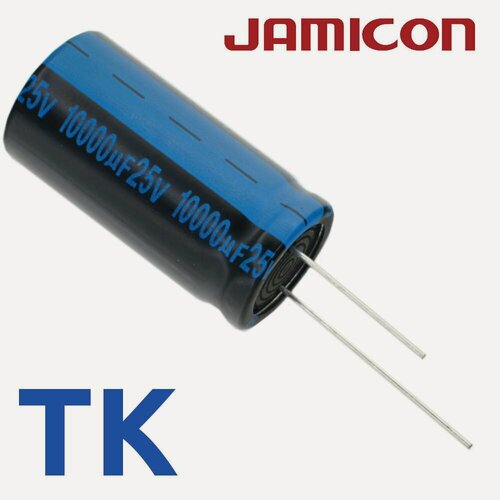 Изображение товара 10000мкФ 25В / TK / 20x40 / 105 С / конденсатор электролитический (10шт)