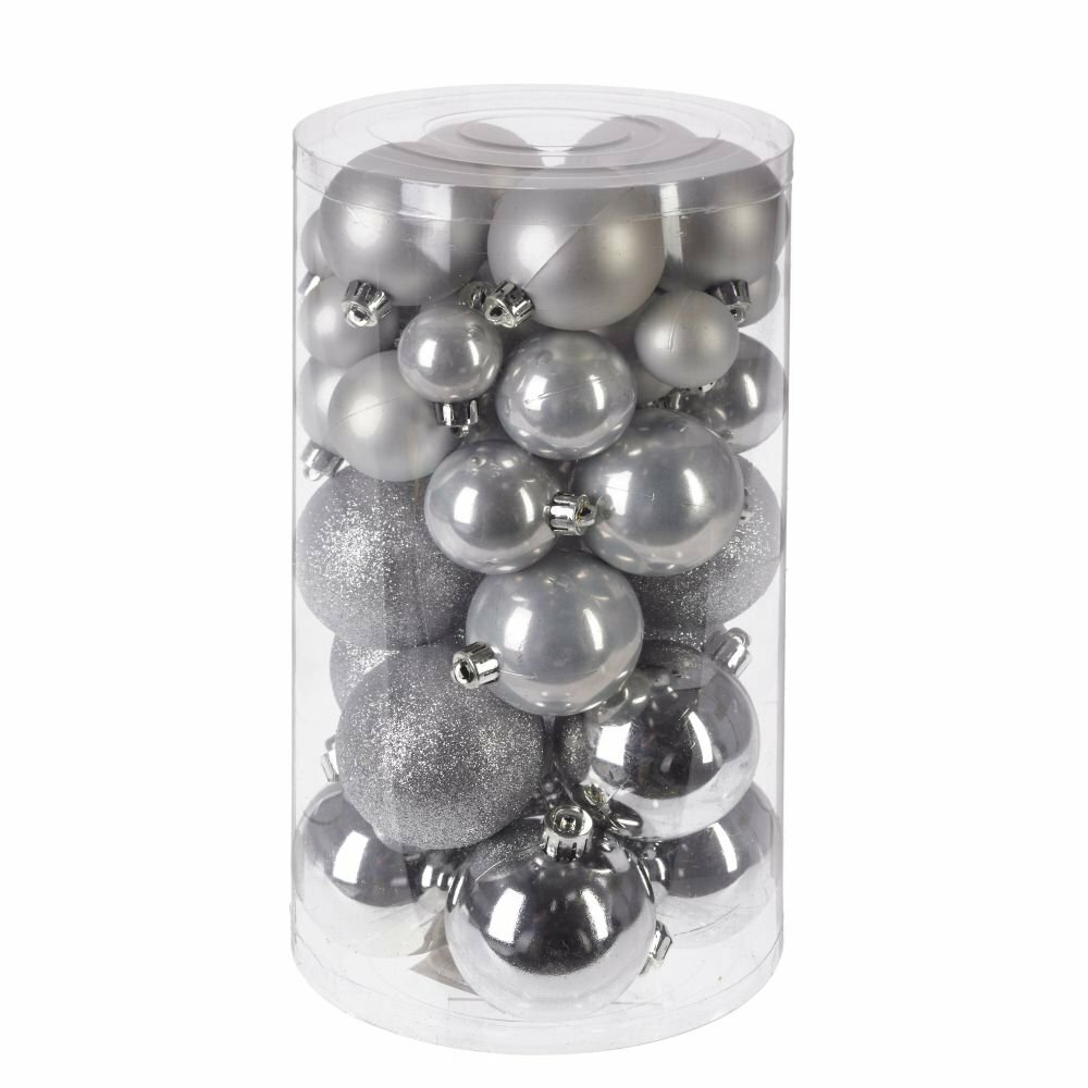 Украшение новогоднее Шар Сказочное великолепие, набор из 40 шт, D 3 см, 14*14*26 см KSM-722957