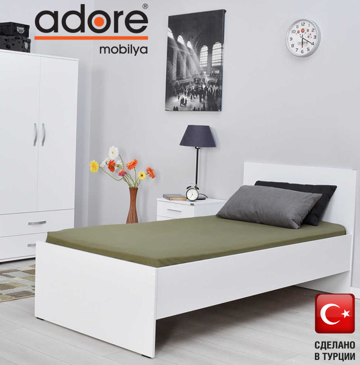 фото Кровать White Series (90х190см) KRY-090-BB-2