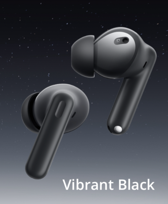 Беспроводные наушники realme Buds T310 черные, шумоподавление ANC, Bluetooth 5.4, влагозащита — фото 1