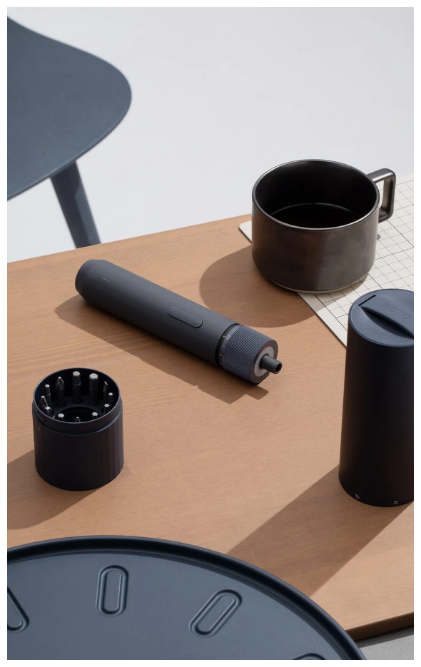 Электрическая отвёртка Hoto Portable EU (QWLSD001B) Space grey, серый косомс — фото 1