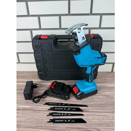 Пила сабельная аккумуляторная мини электропила бесщеточная 18 V 2 АКБ в кейсе 5500₽