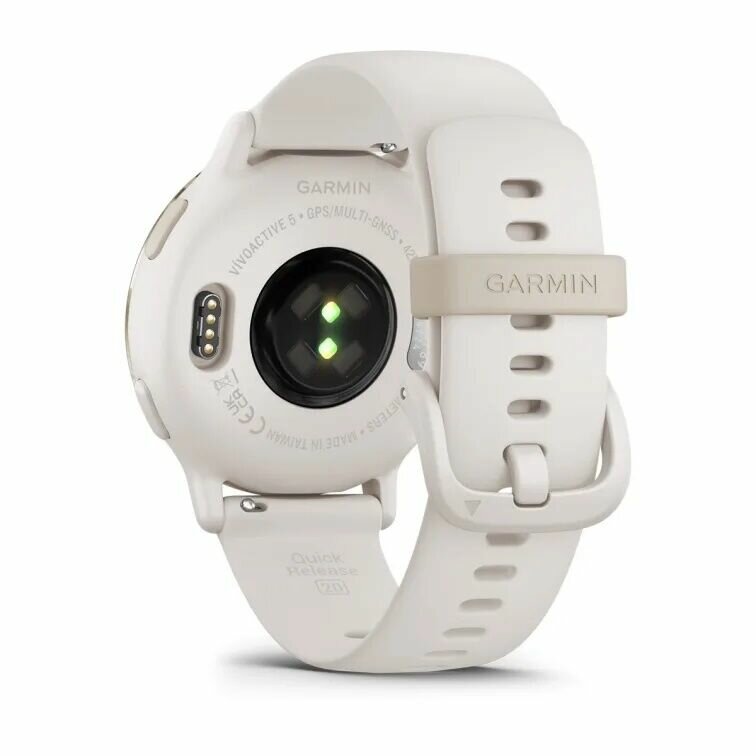Смарт-часы Garmin Vivoactive 5 Ivory/Cream Gold, AMOLED-экран — фото 1