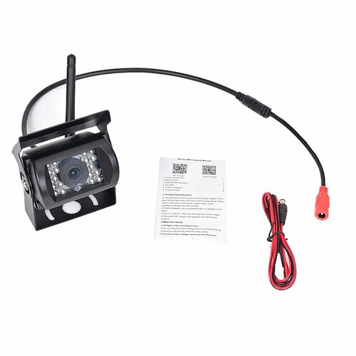 Универсальный Wi-Fi беспроводной HD ночное видение Авто парковочный монитор заднего вида водонепроницаемый широкоугольный Автомобильный комплект камеры заднего вида Black 3493₽