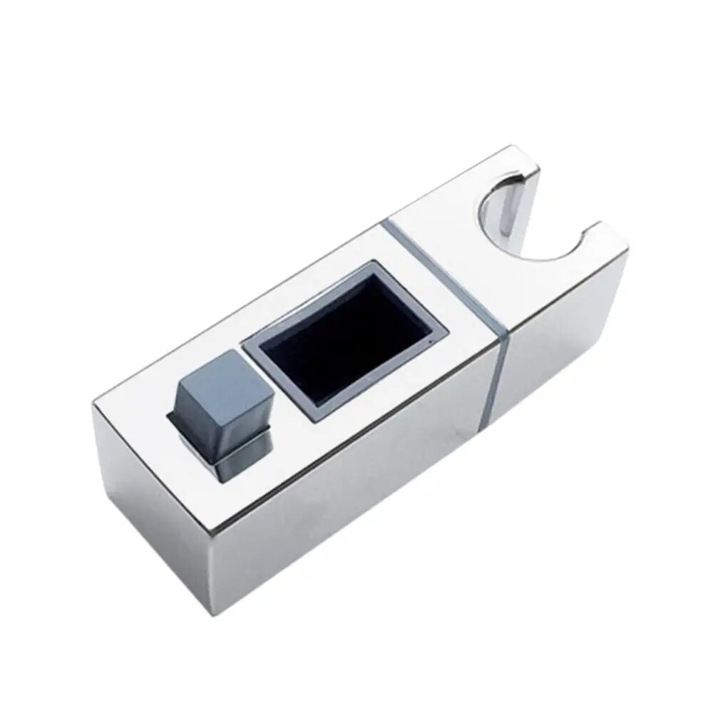 Держатель для душевой лейки пластиковый серебристый