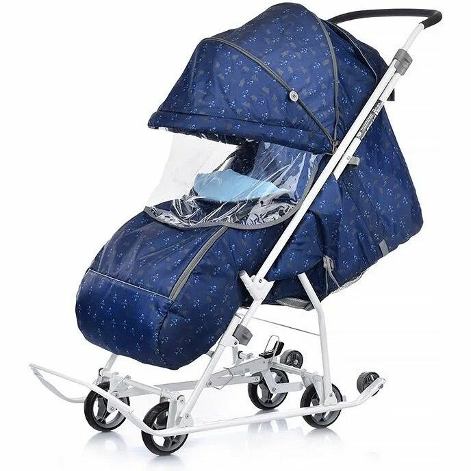 Коляска комбинированная НИКА Наши детки 3-1К скандинавский синий НДТ3-1К/СС