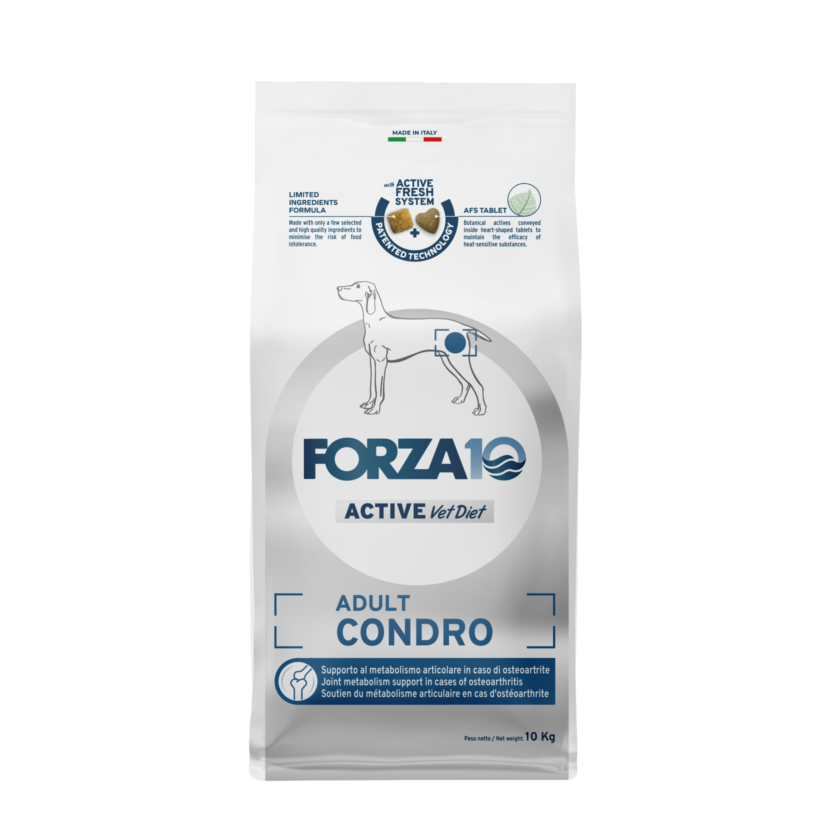 Корм сухой Forza 10 "Best Breeders", для взрослых собак всех пород, при проблемах опорно-двигательного аппарата, 10 кг