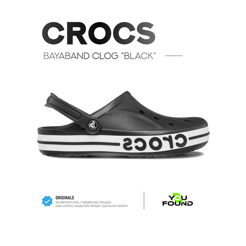 фото Сабо crocs bayaband clog, размер 38/39 eu, черный