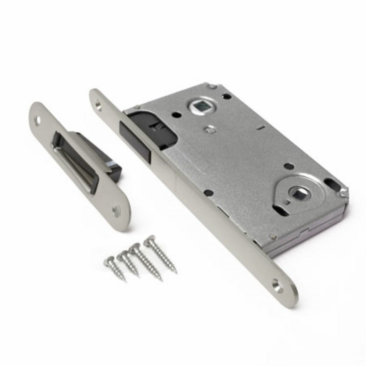 Защелка врезная магнитная с фиксатором Apecs 5300-M-WC-NIS мат. никель