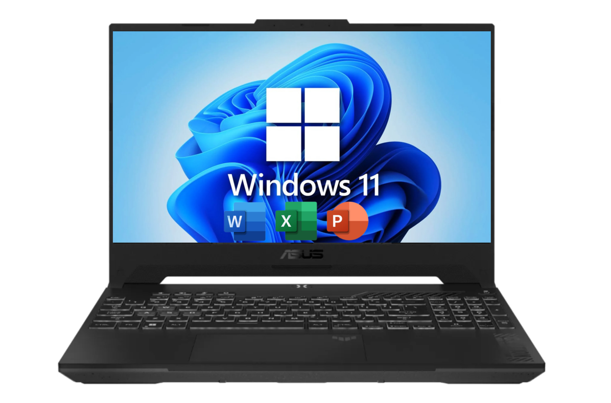 15.6" Игровой ноутбук Asus TUF Gaming 15, Intel Core i5-12500H (12 Ядер), RAM 16 ГБ, SSD 512 ГБ, NVIDIA GeForce RTX 3050 (4 Гб), Windows 11 Pro + Office 2021 Pro Plus, Русская раскладка