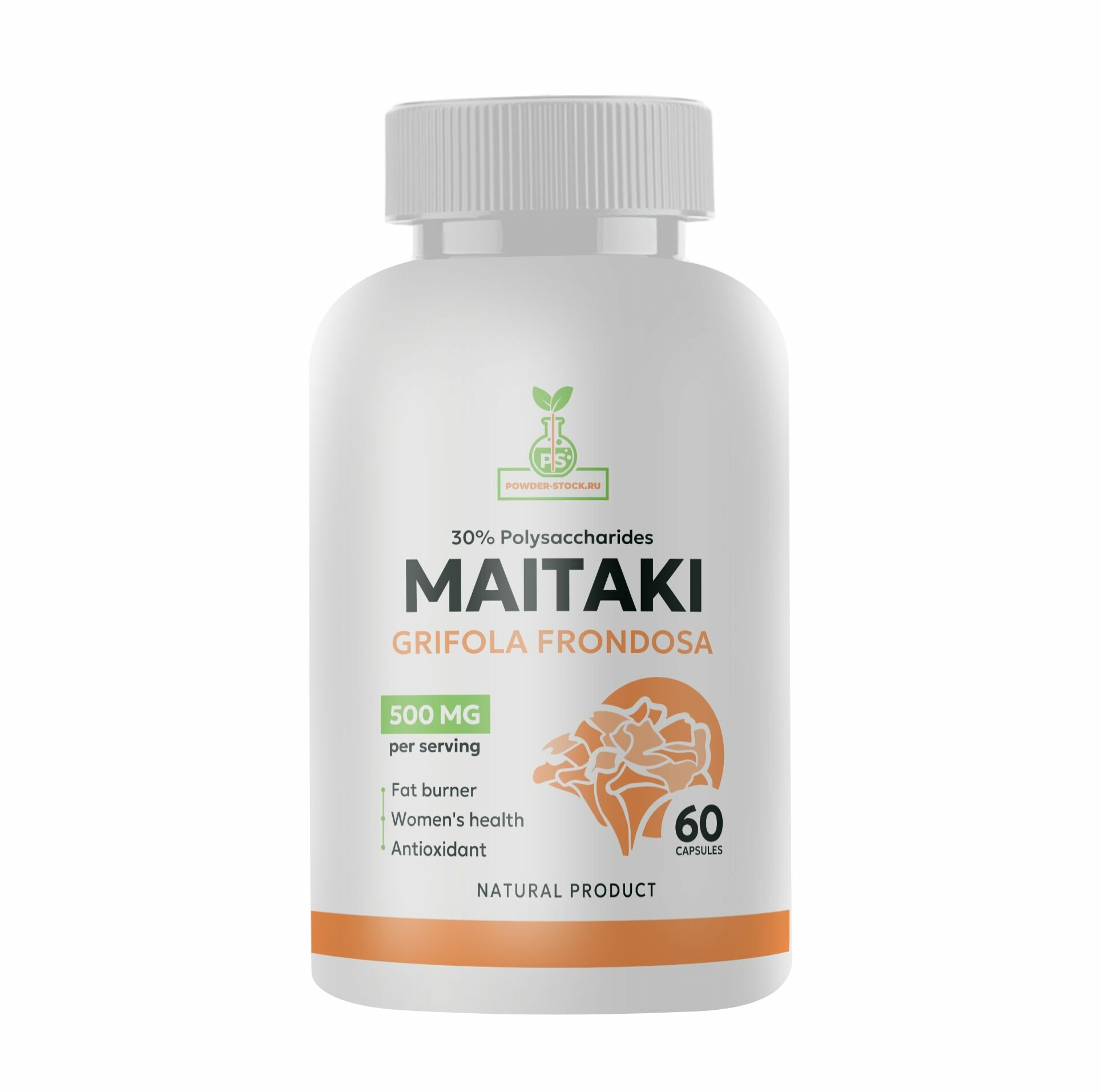 Картинки Майтаке, экстракт мицелия, 60 капсул, 500 мг
