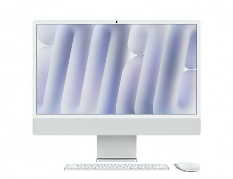 Моноблок Apple iMac 24 (Retina 4,5K, M4 10C CPU, 10C GPU, 16Gb, 512Gb SSD), MWUV3, Silver