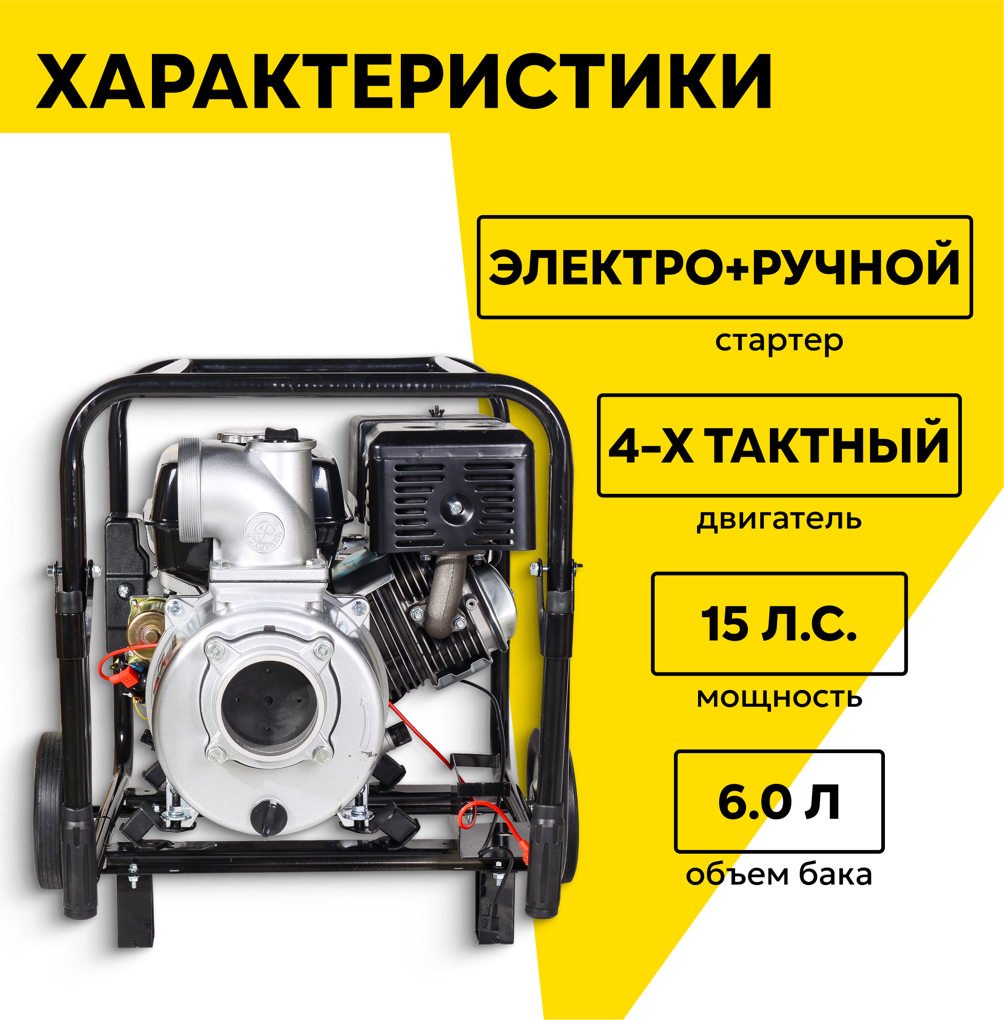 Бензиновая Huter - фото №2