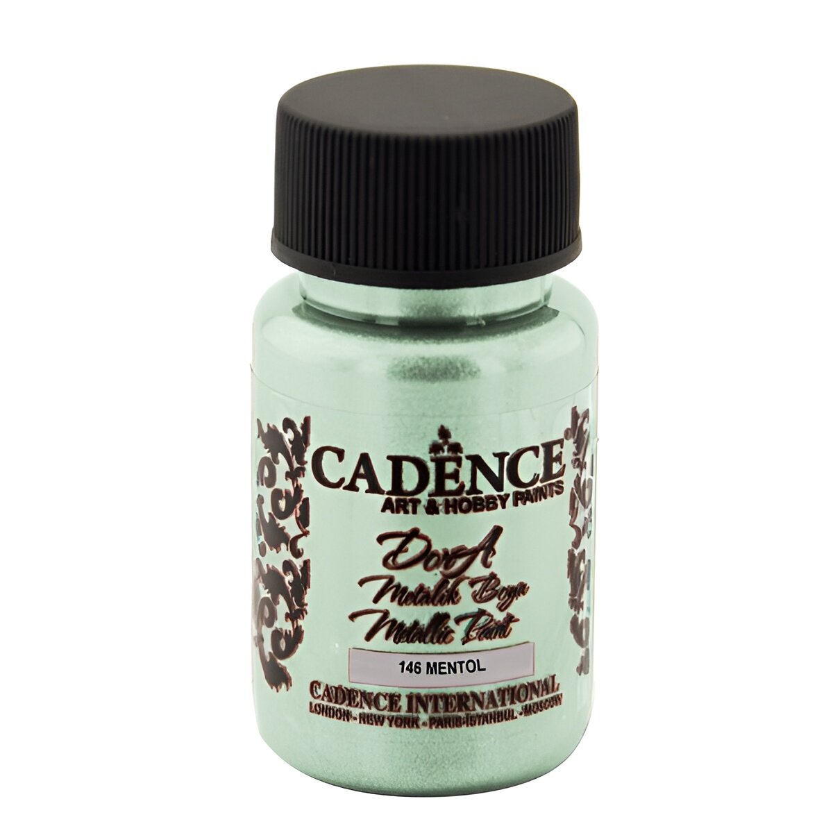 Акриловая краска Cadence Dora Metallic Paint, 50 ml. Menthol-146