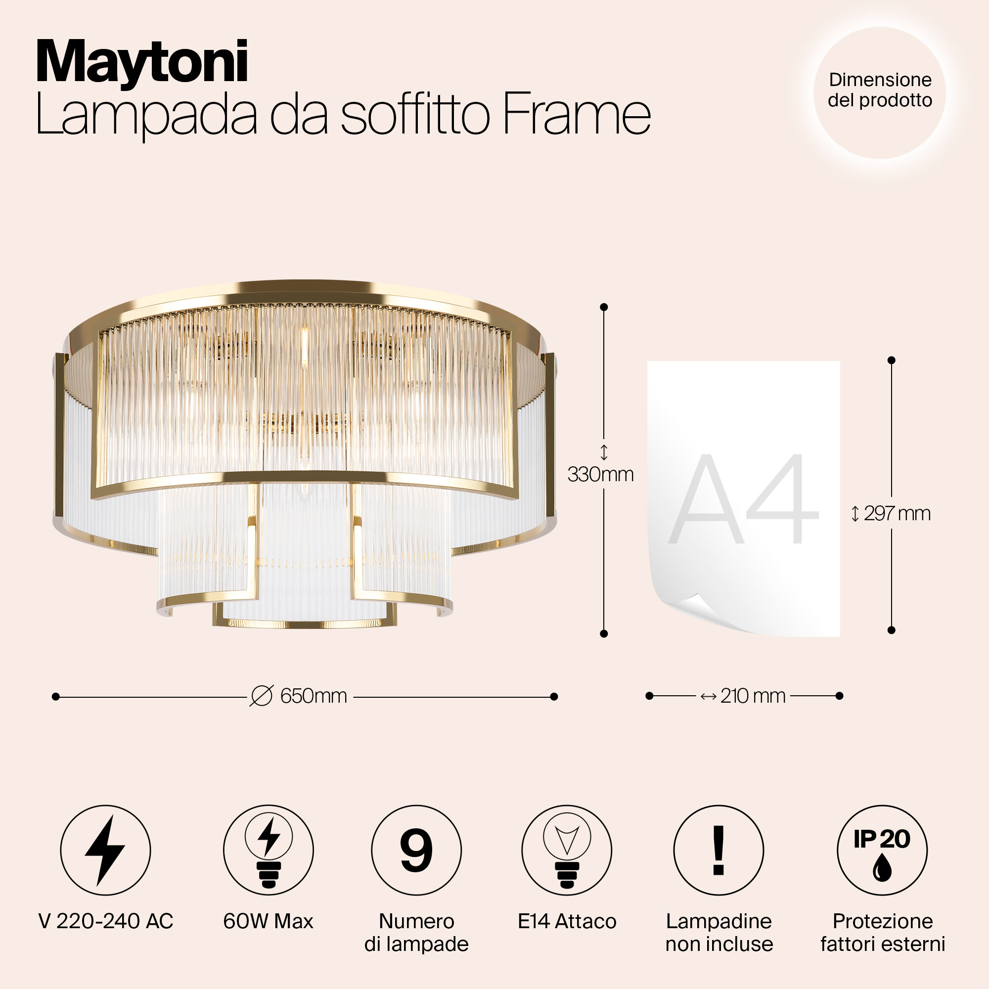 Потолочная люстра Maytoni Frame - фото №7