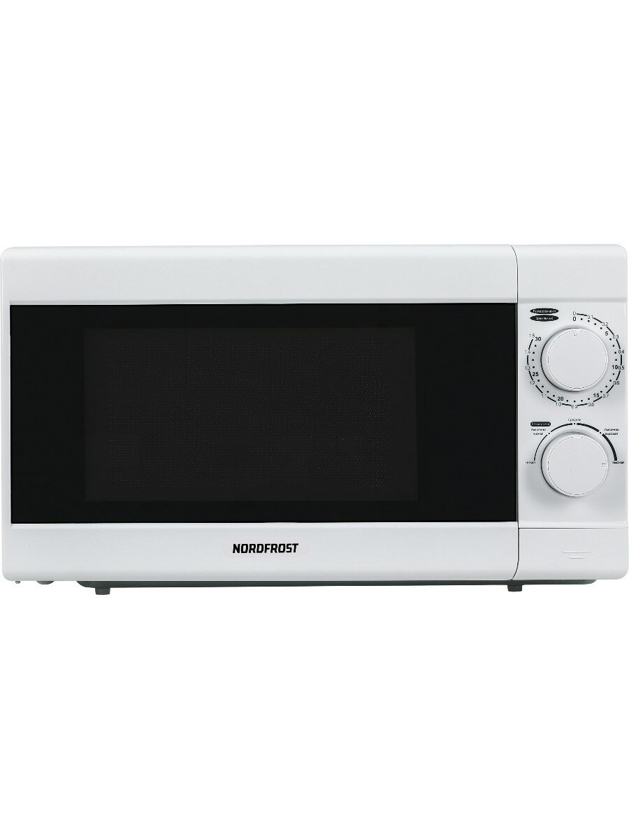 Микроволновая печь NORDFROST MW 2070 W, СВЧ-печь, 20 л, 700 Вт, размораживание, белая