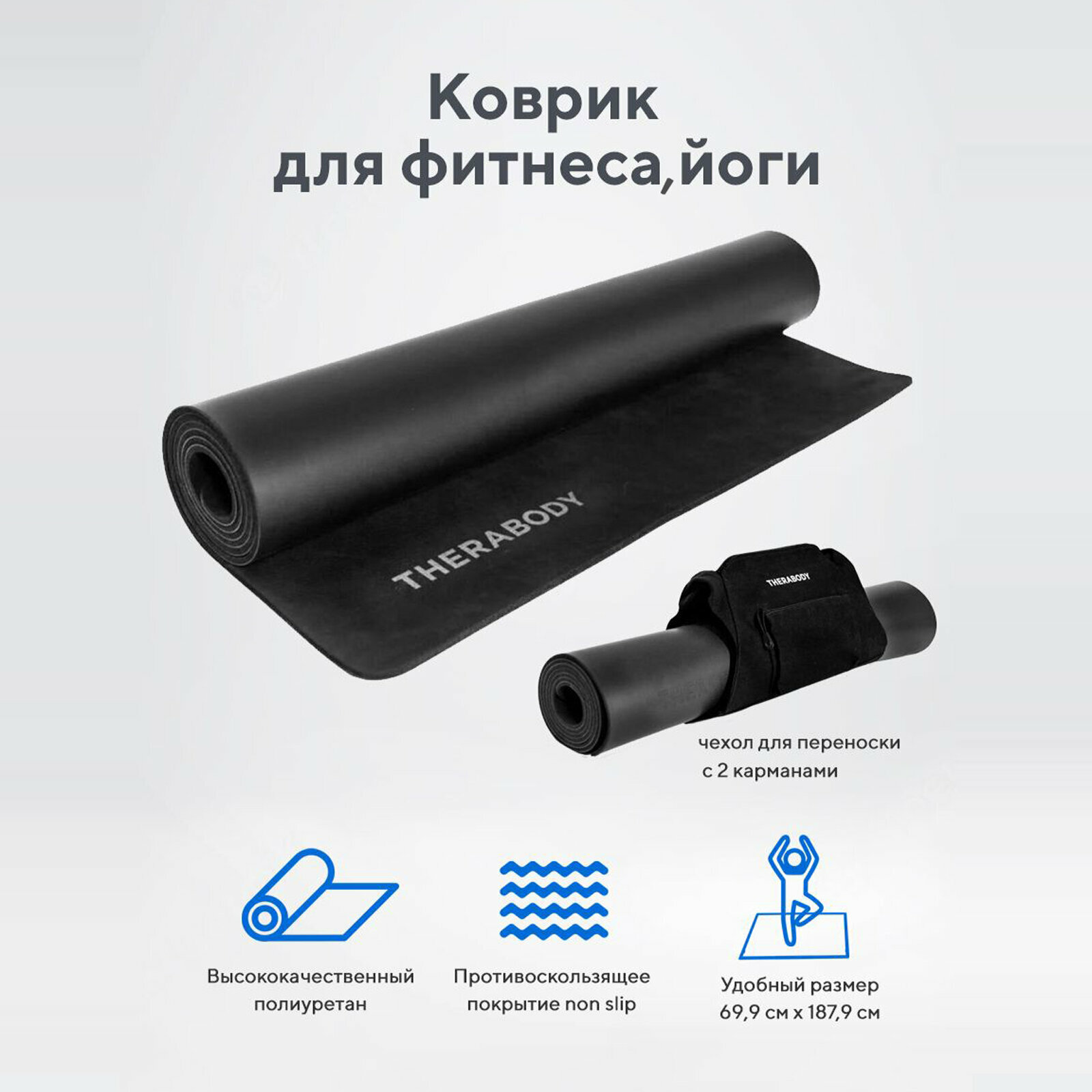 Коврик для фитнеса Theragun