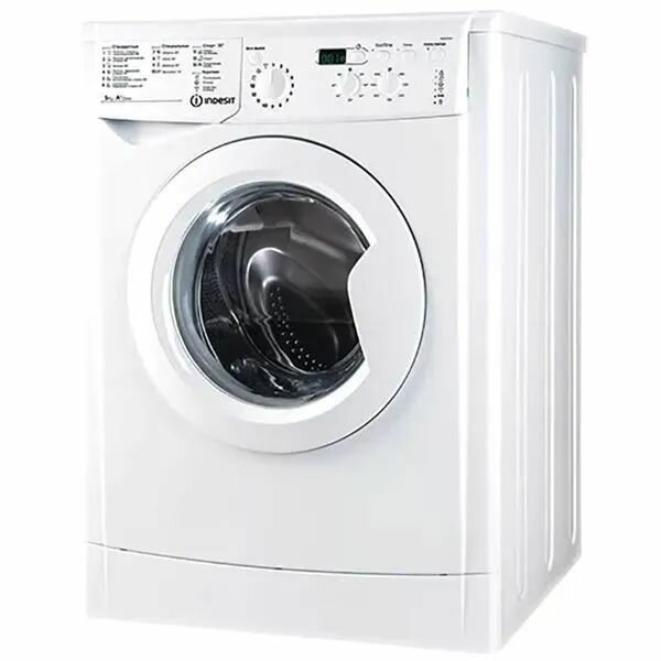 Стиральная машина Indesit IWSD 51051 (CIS) автомат, загрузка 5 кг, 16 программ, отжим 1000 об/мин, отсрочка старта, датчик Water Balance Plus, белый