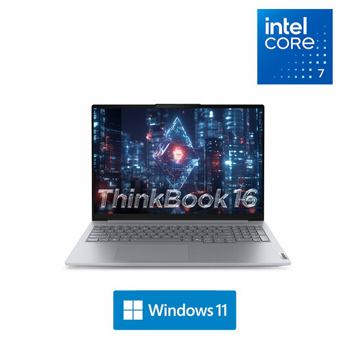 Lenovo ThinkBook 16 Gen6 Ai IMH 2024 32k 165Hz 100 DCI-P3Ultra 9 185H32Gb DDR5-5600MHz1TbIntel ArcWindows 11 RULuna GreyРусская клавиатура 94990₽