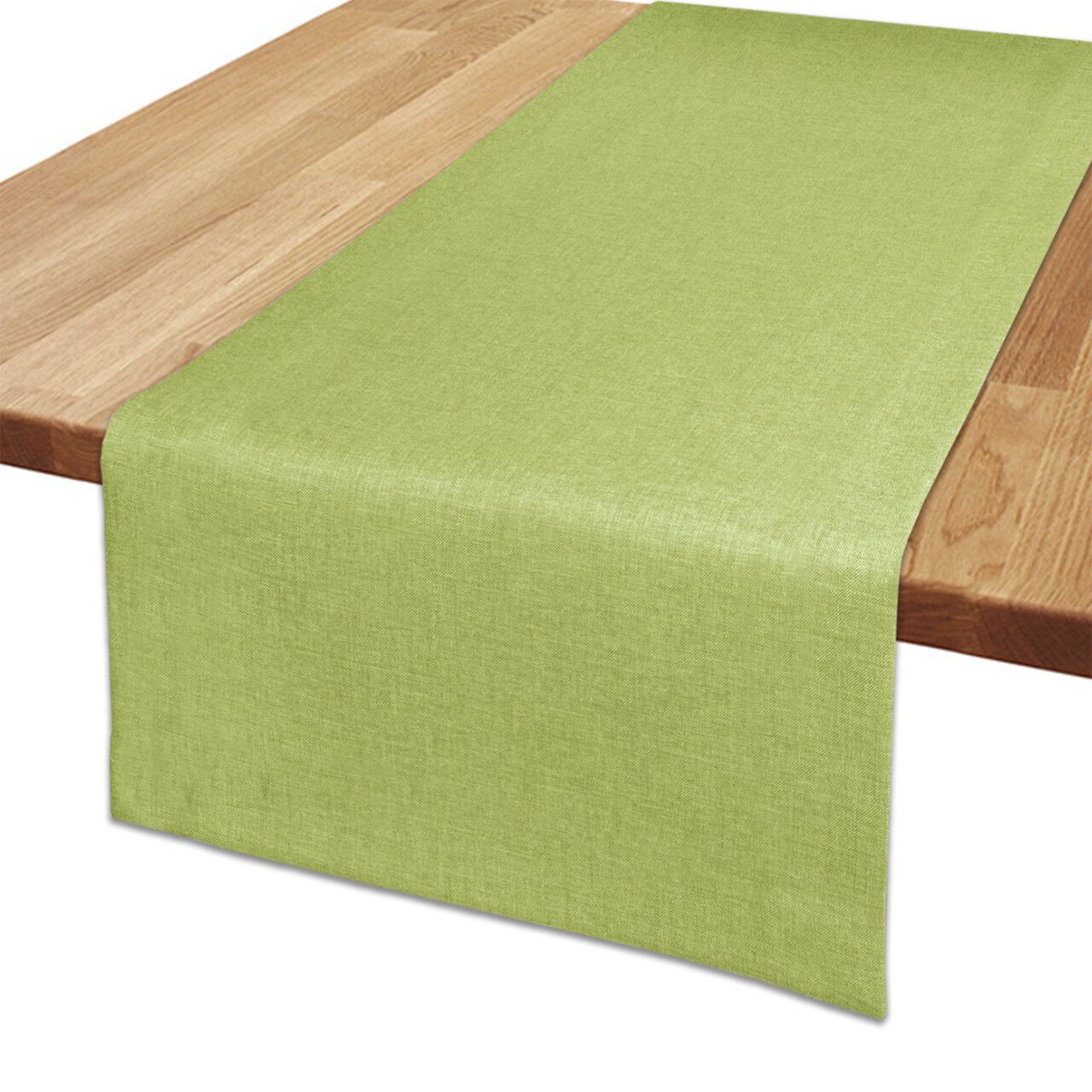 Скатерть-дорожка размер: 150х40см цвет олива плотность 200 г/м2 100% п/э тефлон