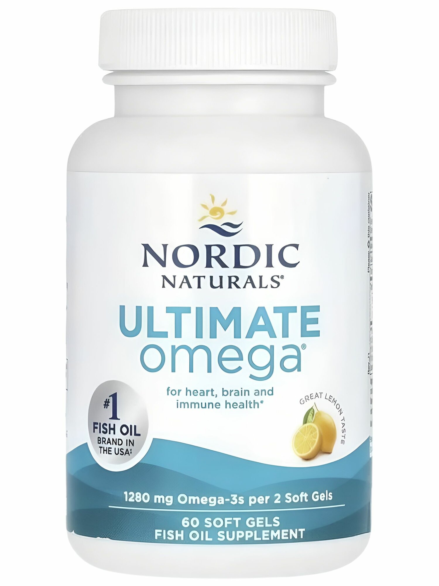 Омега 3 Nordic Naturals рыбий жир 1400 мг 60 капсул для сердца сосудов и мозга