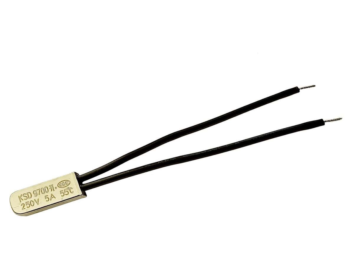 Термостат ksd 9700ST 55 NO 250v 5a стальной нормально открытый