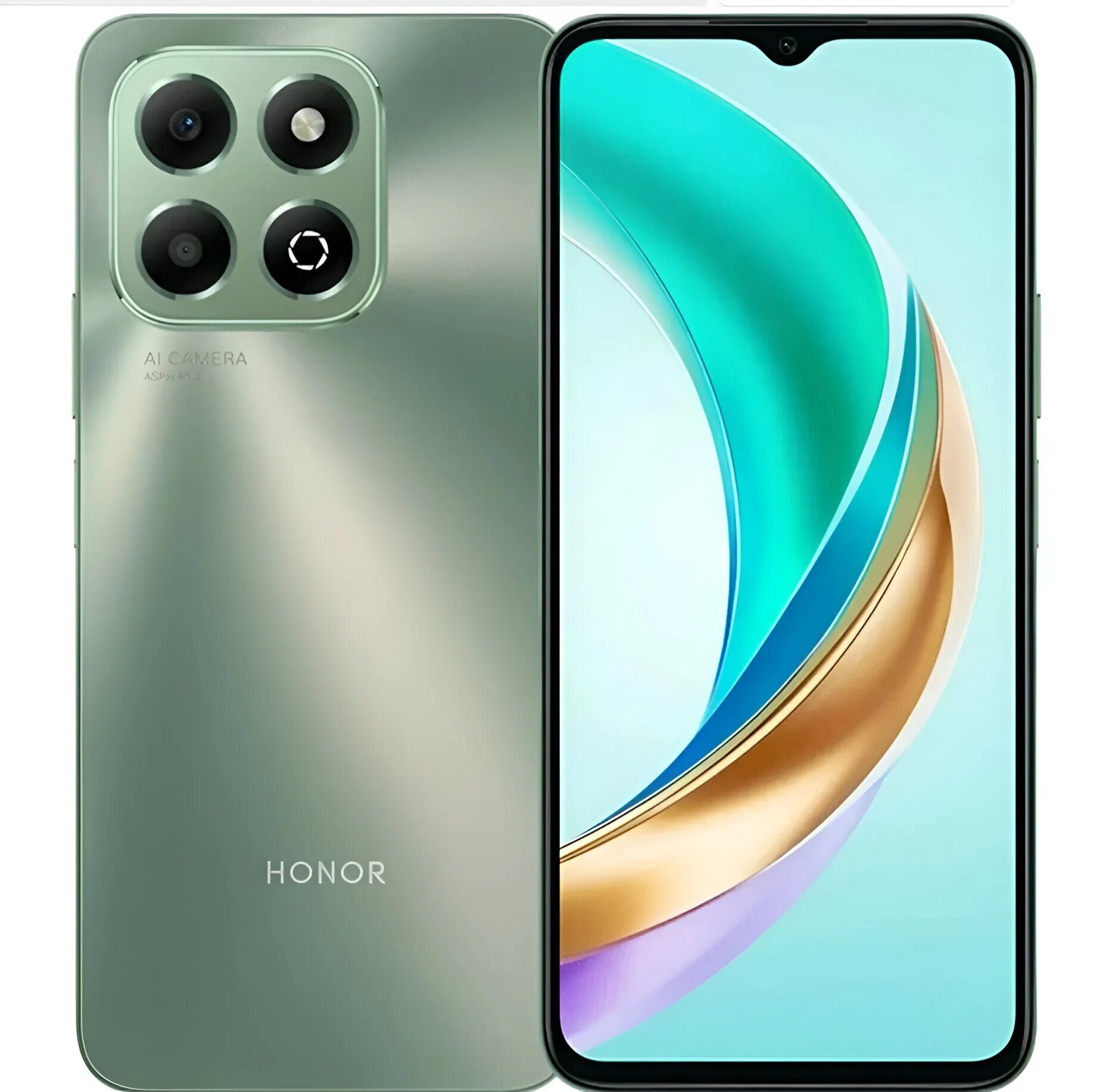 Смартфон Honor X6b, 4/128GB, RU, 50 МП, 2 nano-SIM, Forest Green