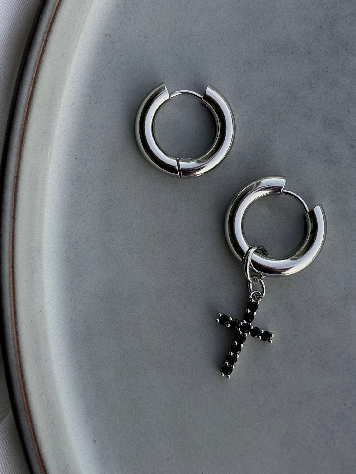 Серьги конго BLUE jewelry, фианит